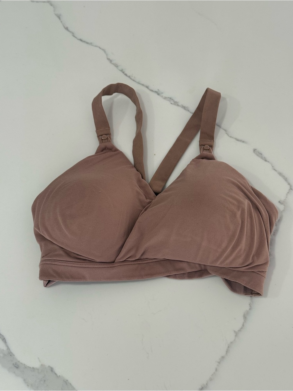 SPANX Wireless Nursing Bra in Mauve Taupe